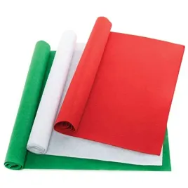 baker-ross-fe821-christmas-coloured-felt-rolls-pack-of-3-craft-supplies