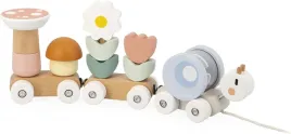 janod-wooden-pull-along-train-snail-2-wagons-and-10-pieces-including
