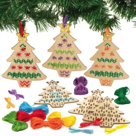 baker-ross-ax424-christmas-tree-wooden-cross-stitch-kit-pack-of-5-tree