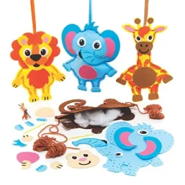 baker-ross-fe609-jungle-animal-sewing-decoration-kits-pack-of-4-sewing
