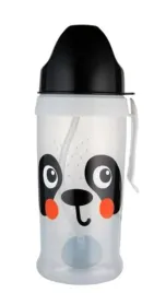 canpol-56-510-whi-bidon-niekapek-z-rurka-i-odwaznikiem-babiesboo-panda-white