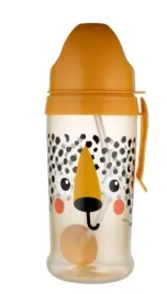 canpol-56-510-ora-bidon-niekapek-z-rurka-i-odwaznikiem-babiesboo-gepard-orange