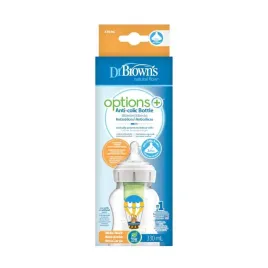 dr-browns-wb111002-butelka-szeroka-szyjka-330ml-options-smoczek-3m-dekor-krolik-z-balonami