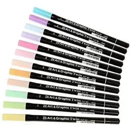 tsukineko-kuretake-uk-ltd-zig-art-and-graphic-twin-marker-12-piece-set
