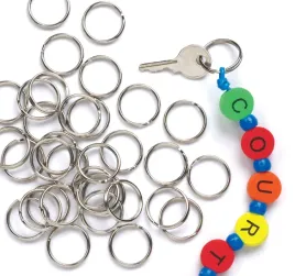 baker-ross-e979-split-metal-keyrings-value-pack-ideal-for-keychain-making