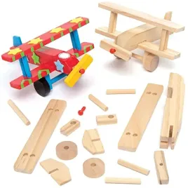 baker-ross-ef657-3d-wooden-aeroplane-kits-ideal-for-kids-arts-and