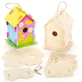 baker-ross-ef665-wooden-birdhouse-kits-pack-of-2-for-kids-to-make