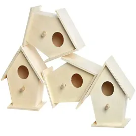 baker-ross-ec1235-mini-wooden-birdhouses-box-of-4-for-kids-to-decorate