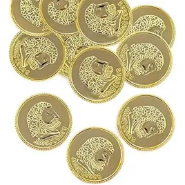 baker-ross-aw517-gold-treasure-coins-pack-of-50-plastic-gold-coins-for