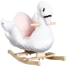 homcom-kids-rocking-horse-plush-ride-on-swan-toy-w-safety-seat-for-toddler