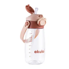 akuku-a0726-bidon-ze-slomka-szkolny-mocha-480-ml