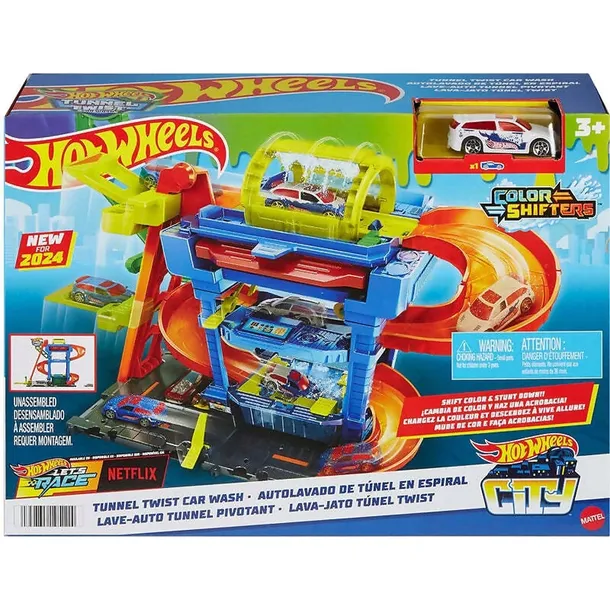 Hot Wheels Myjnia odjazdowe zakręty AUTKO