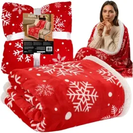 koc-swiateczny-flanelowy-dwustronny-ruhhy-130-170-cm-bialo-czerwony