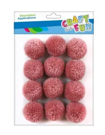ozdoba-dekoracyjna-welniana-pompon-koralowy-craft-with-fun-463934