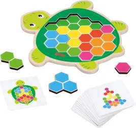 goki-drewniana-gra-logiczna-zolw-rosy-edukacyjna-3-poziomy-trudnosci