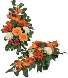 stroik-nagrobny-komplet-na-plyte-z-pomaranczowymi-chryzantemami-rozami-i-gladiolami-bialymi-kwiatami-liscmi-oraz-suszem-dekoracyjnym