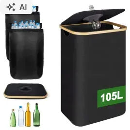 kosz-na-butelki-plastikowe-2-worki-do-segregacji-stojacy-duzy-czarny-105-l-pojemnik-na-odpady-sortownik-smieci-do-metalu-i-tworzyw-sztucznych
