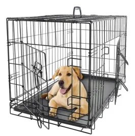duza-klatka-dla-psa-kennel-do-samochodu-transporter-metalowa-91x60x66-xxl-kojec-stalowy-z-podloga-dwa-wejscia-do-domu-i-na-zewnatrz
