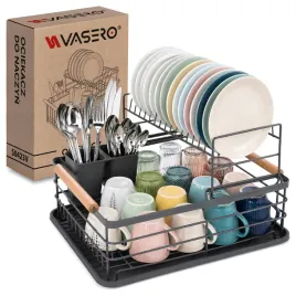 stojaca-suszarka-do-naczyn-dwupoziomowa-duza-czarna-ociekacz-na-naczynia-metalowy-skladany-organizer-kuchenny-425-315-27-cm