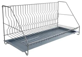 suszarka-do-naczyn-wiszaca-stojaca-ociekacz-na-naczynia-talerze-z-tacka-metalowy-organizer-kuchenny-montaz-podszafkowy-jednopoziomowy-szary-46x21-cm