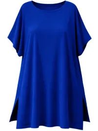 luzna-swobodna-bluzka-tunika-o-jednolitym-kolorze-48-50-4xl-5xl-damska-koszulka-z-wiskozy-okragly-dekolt-niebieska