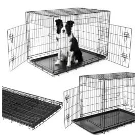 klatka-dla-psa-metalowa-kennelowa-zwierzat-transporter-89x56x64cm-xl-kojec-do-domu-i-ogrodu-dwa-wejscia-z-podloga