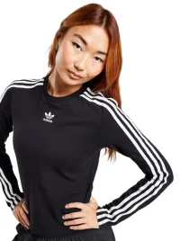 bluzka-adidas-t-shirt-3s-longsleeve-slim-is2290-damska-bawelniana-koszulka-z-logo-czarna-okragly-dekolt