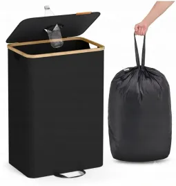 kosz-na-butelki-kaucyjne-zwrotne-plastikowe-pojemnik-songmics-95l-czarny-sortownik-opakowan-do-segregowania-odpadow-42-325-705-cm