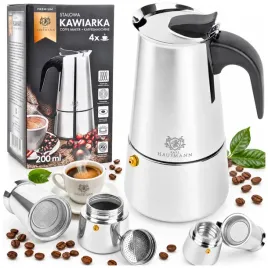 kawiarka-zaparzacz-do-kawy-herbaty-200ml-stalowa-indukcja-gaz-4-filizanki-mokapot-mycie-w-zmywarce-czarno-srebrna