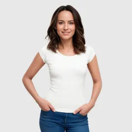 koszulka-damska-z-dekoltem-t-shirt-damski-malfini-pure-biala-s-bluzka-bawelniana-100percent-basic-casual-krotki-rekaw
