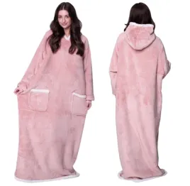 koc-bluza-oversize-do-kostek-gruba-2w1-kocobluza-xxl-roz-futrzak-bluzo-koc-polarowa-damska-z-kapturem-dlugi-rekaw-wkladana-przez-glowe