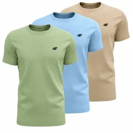 koszulka-4f-meska-t-shirt-zestaw-sportowy-bawelniany-komplet-3pak-limit-xl-okragly-dekolt-wielokolorowa-odziez-casualowa