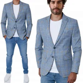 marynarka-codzienna-casual-sportowa-krata-bawelniana-odziez-meska-slim-fit-niebieska-na-guziki-rozmiar-xs
