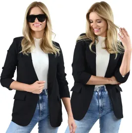 modna-marynarka-damska-zakiet-czarny-wloska-narzutka-elegancka-luzna-xl-42-blezer-z-poliestru-gladka-bez-zapiecia-dlugosc-74-cm