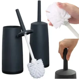 szczotka-do-wc-czyszczenia-toalety-komplet-zestaw-toaletowy-czarny-jakosc-wolnostojaca-zamykany-pojemnik-matowe-tworzywo-sztuczne-do-lazienki