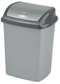 kosz-curver-25l-na-smieci-odpady-segregacja-klapka-pojemnik-kubel-plastikowy-czarno-szary-do-domu-28x28x41-cm