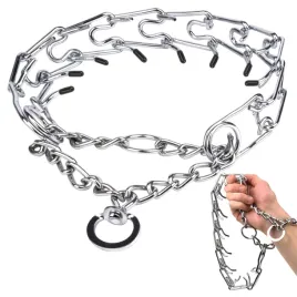 obroza-kolczatka-metalowa-dla-psa-duzego-behawioralna-oslonki-44-60cm-xl-polzaciskowa-treningowa-srebrna-regulowana-44-60-cm
