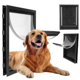 drzwi-wahadlowe-dla-psow-srednich-i-duzych-ras-50x38x5-cm-klapka-wejsciowa-tunel-montazowy-brazowa-zwierzeta-do-7-kg