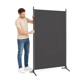 parawan-pokojowy-antracytowy-175-x-180-cm-tkanina-scianka-dekoracyjna-przegroda-do-wnetrz-oslona-prywatnosci-czarne-pojedyncze-skrzydlo
