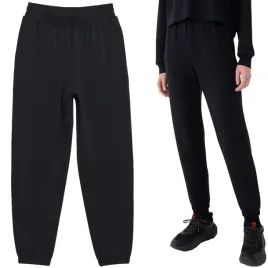 spodnie-dresowe-damskie-4f-sportowe-dresy-z-modalem-joggery-f1010-20s-m-czarne-wysoki-stan-logo-rozmiar-m