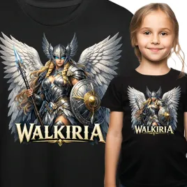 koszulka-dziecieca-walkiria-mitologia-nordycka-z-nadrukiem-dla-dziewczynki