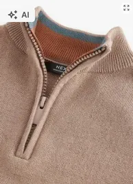 brazowy-sweter-zapinany-na-suwak-r-128cm