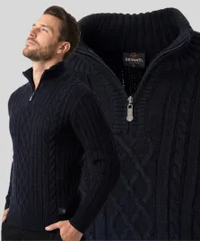 sweter-meski-krotki-zamek-granatowy-cieply-turecki-jesienny-rozmiar-xl-welniany-polgolf-bez-kaptura-wkladany-przez-glowe