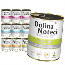 dolina-noteci-premim-mix-4-smakow-karma-mokra-dla-psa-10x800g-jedzenie-w-puszce-aktywne-czworonogi-rasy-srednie-uniwersalne-zywienie