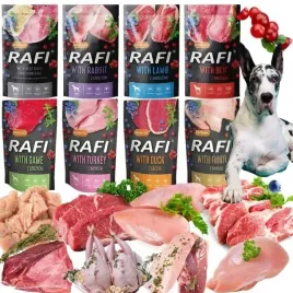 mokra-karma-dolina-noteci-rafi-adult-bez-zboz-saszetka-mix-8-smakow-12x500g-pozywienie-dla-doroslych-psow-wszystkich-ras-cielecina