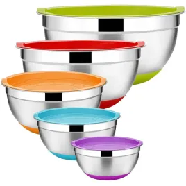 miski-kuchenne-stalowe-z-pokrywkami-zestaw-5-szt-antyposlizgowe-naczynia-do-mieszania-ciasta-i-salatek-23-l-26-cm-mozna-myc-w-zmywarce