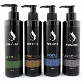 nawoz-do-roslin-akwariowych-puranto-4x150ml-zestaw-akwarium-wysokostezony-plynna-odzywka-dla-flory-wodnej-preparat-wzrostowy-600-ml