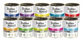 dolina-noteci-premium-puszka-mix-smakow-10x800g-mokra-zywnosc-dla-doroslych-psow-aktywnych-wszystkich-ras-cielecina