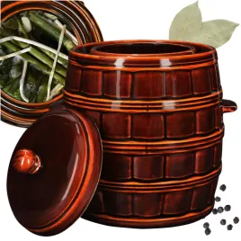 beczka-kamionka-16l-hermetyczny-kolnierz-garnek-do-kiszenia-kapusty-ogorkow-naczynie-fermentacyjne-ceramiczne-na-kiszonki-brazowe