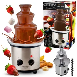 fontanna-czekoladowa-fondue-czekolady-mlecznej-3-poziomy-wieza-camry-320w-do-owocow-i-deserow-stal-nierdzewna-lampka-kontrolna-60c